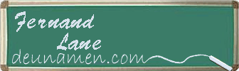 Fernand Lane Visitenkarte